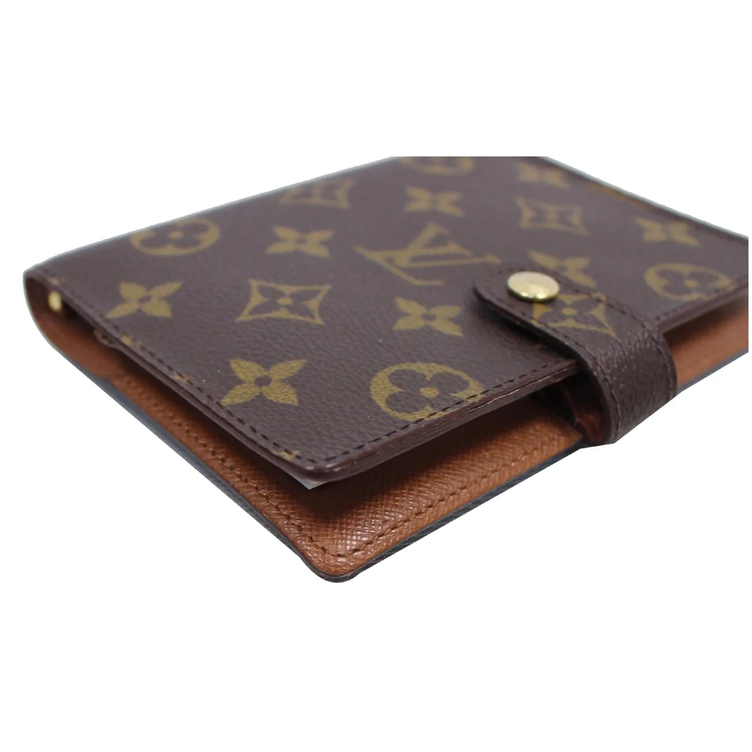 LOUIS VUITTON Agenda PM Monogram Canvas Day Planner Cover Brown