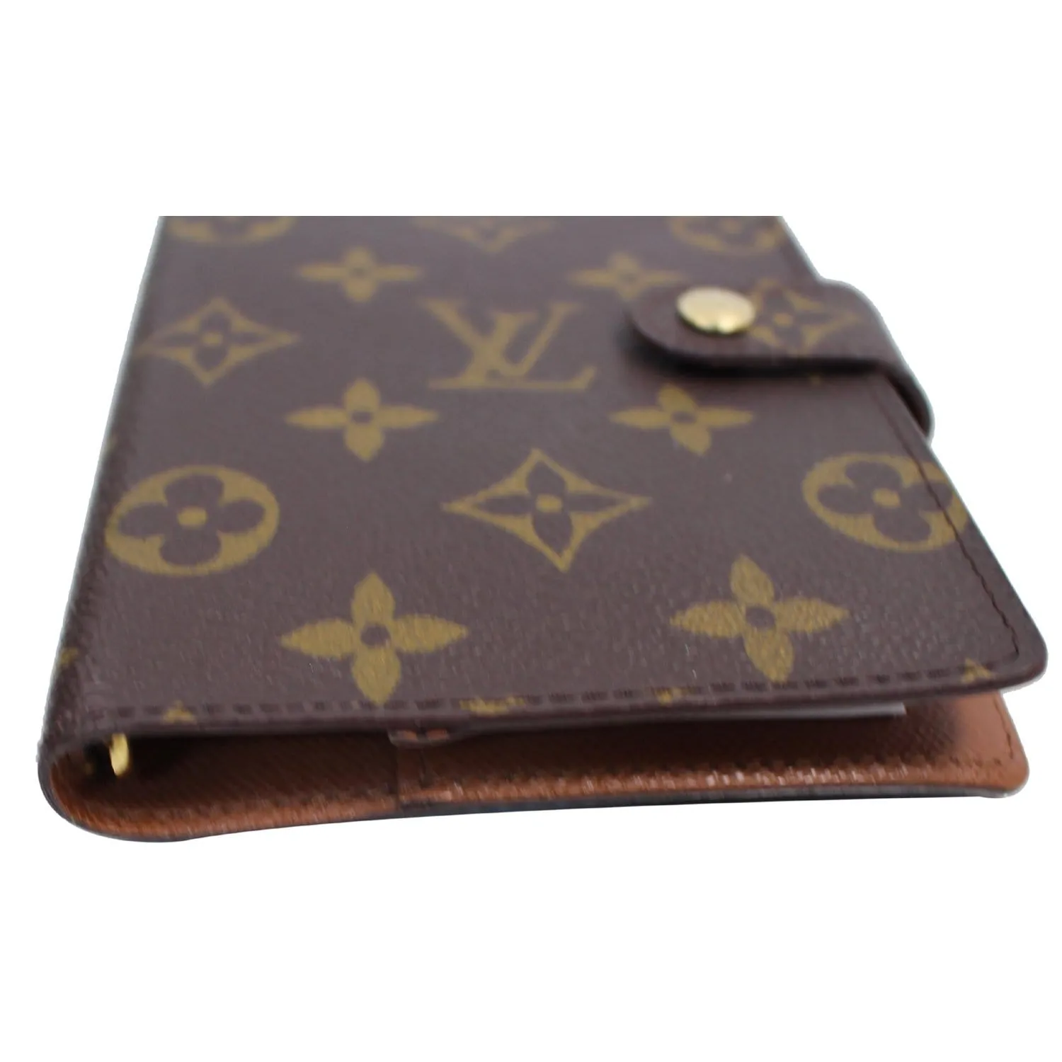 LOUIS VUITTON Agenda PM Monogram Canvas Day Planner Cover Brown