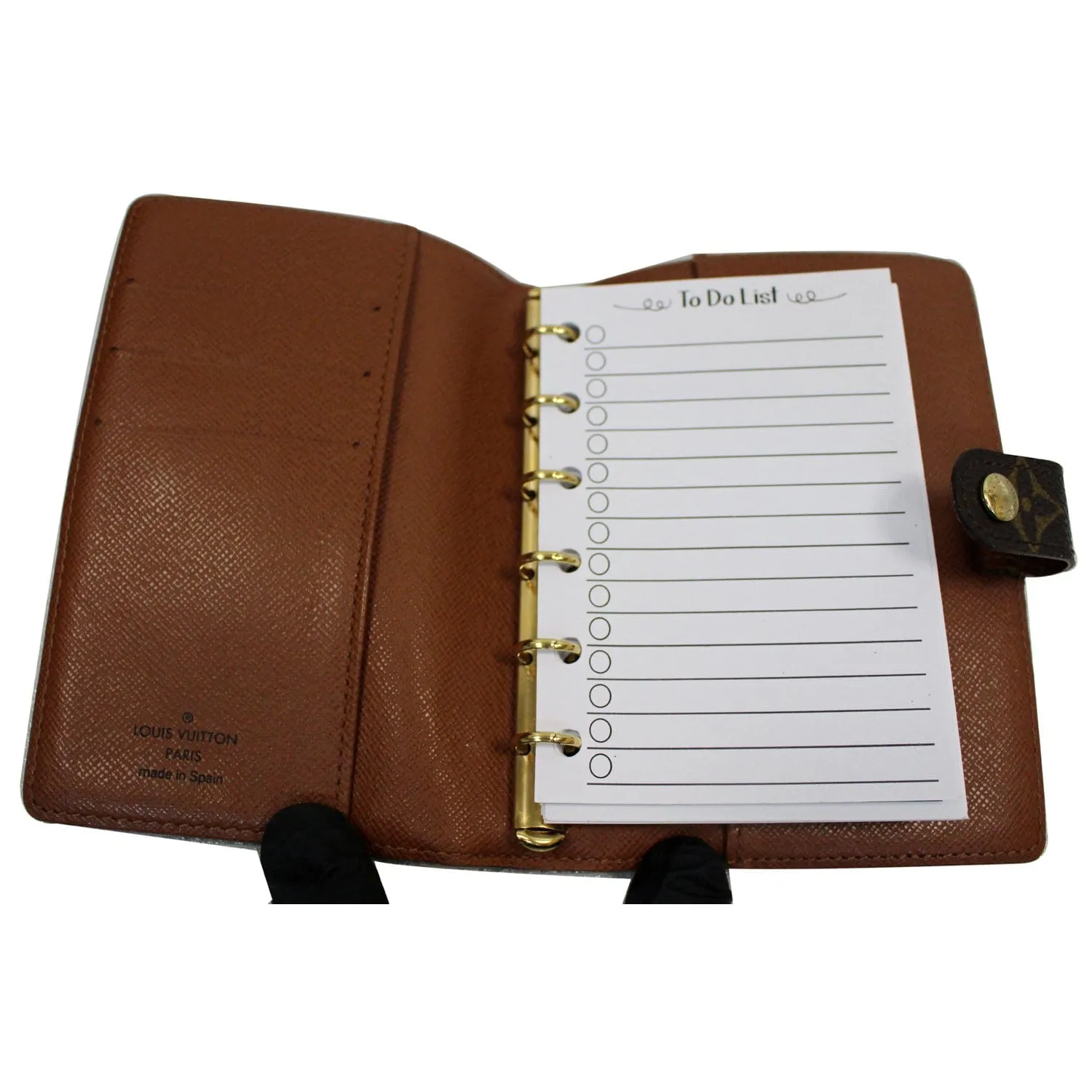 LOUIS VUITTON Agenda PM Monogram Canvas Day Planner Cover Brown