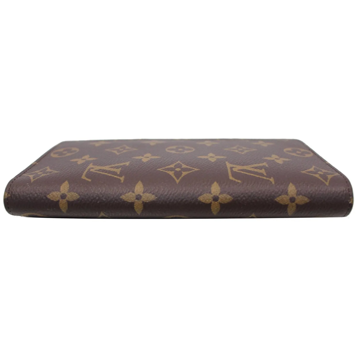 LOUIS VUITTON Brazza Monogram Canvas Wallet Brown