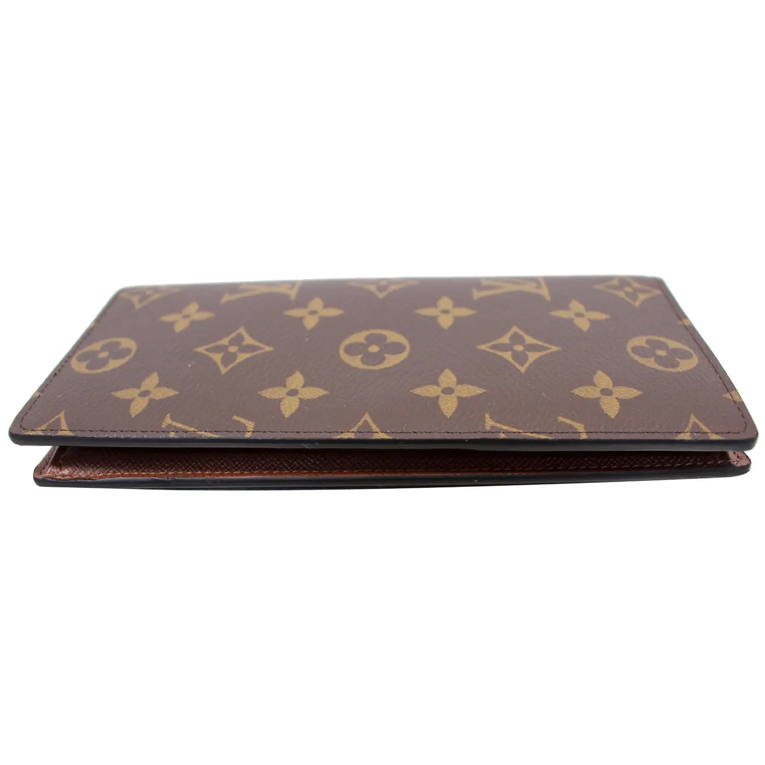 LOUIS VUITTON Brazza Monogram Canvas Wallet Brown