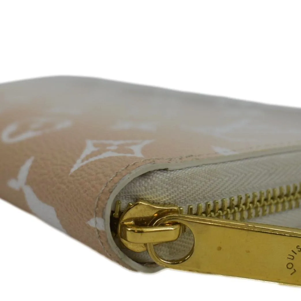 LOUIS VUITTON By The Pool Zippy Mnogram Coated Canvas Wallet Brume