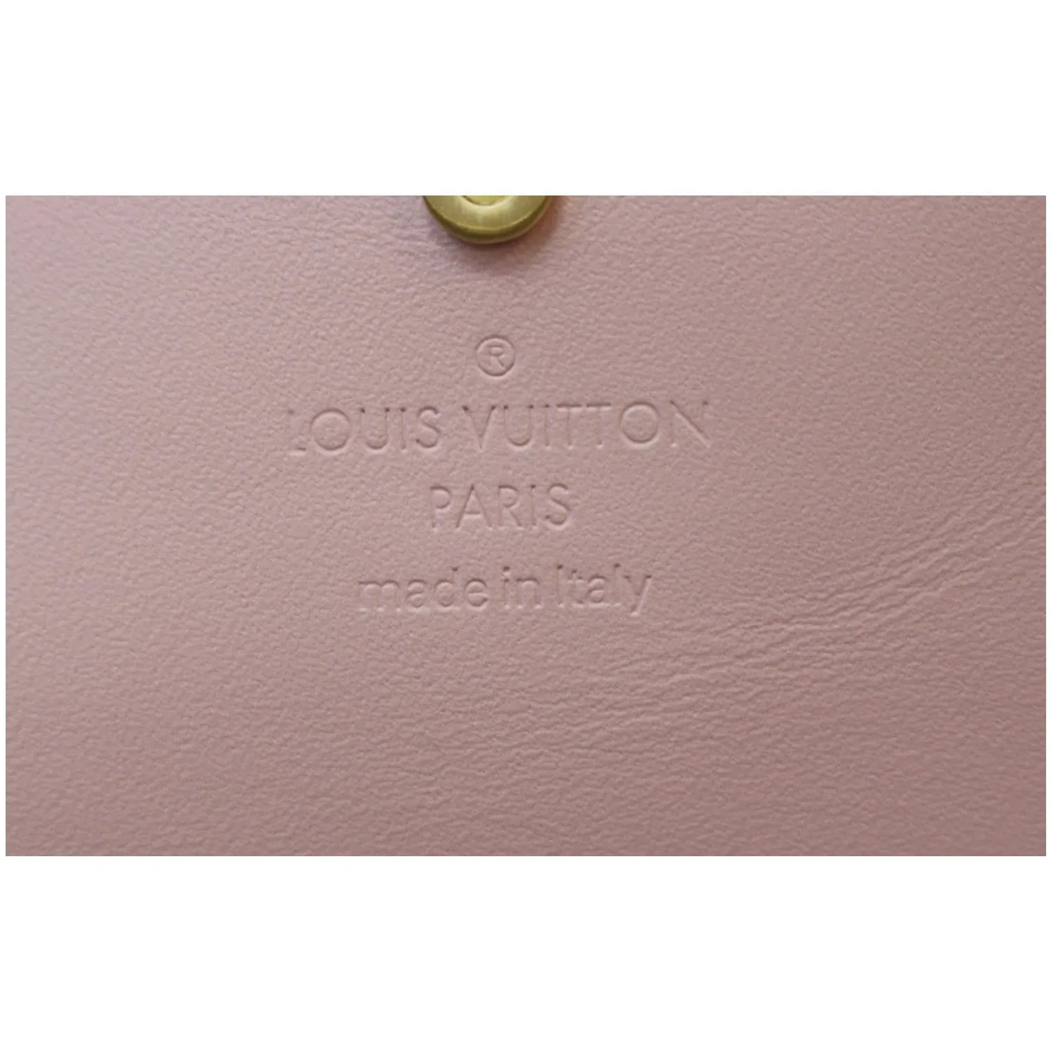 LOUIS VUITTON Cherrywood Monogram/Patent Leather Wallet Rose Ballerine