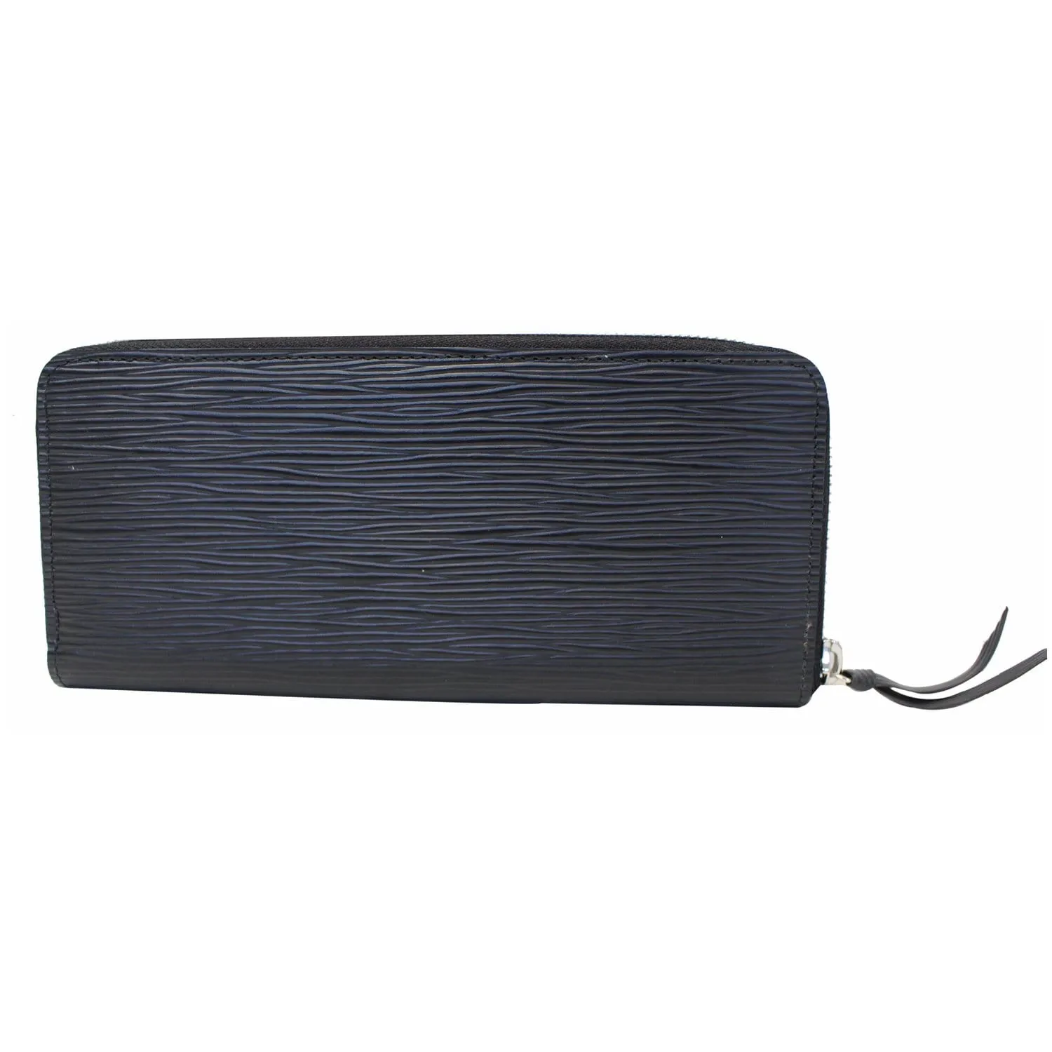 LOUIS VUITTON Clemence Epi Leather Wallet Black