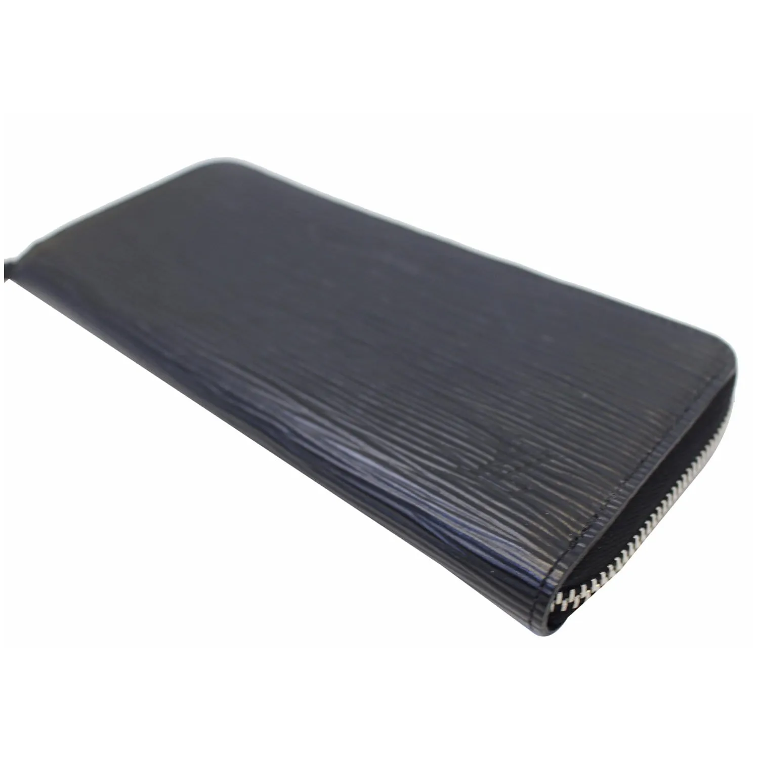 LOUIS VUITTON Clemence Epi Leather Wallet Black