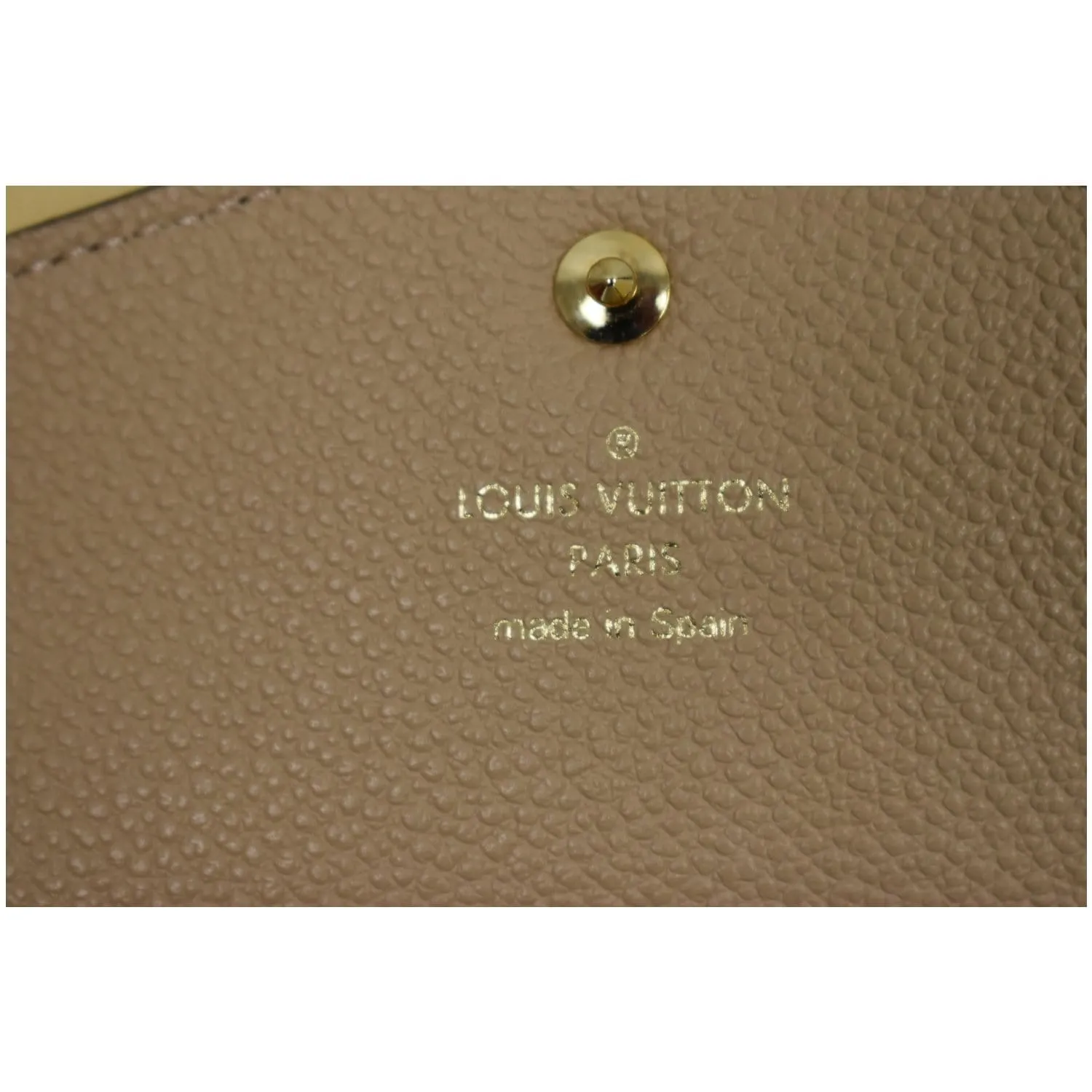LOUIS VUITTON Curieuse Monogram Empreinte Leather Wallet Bronze