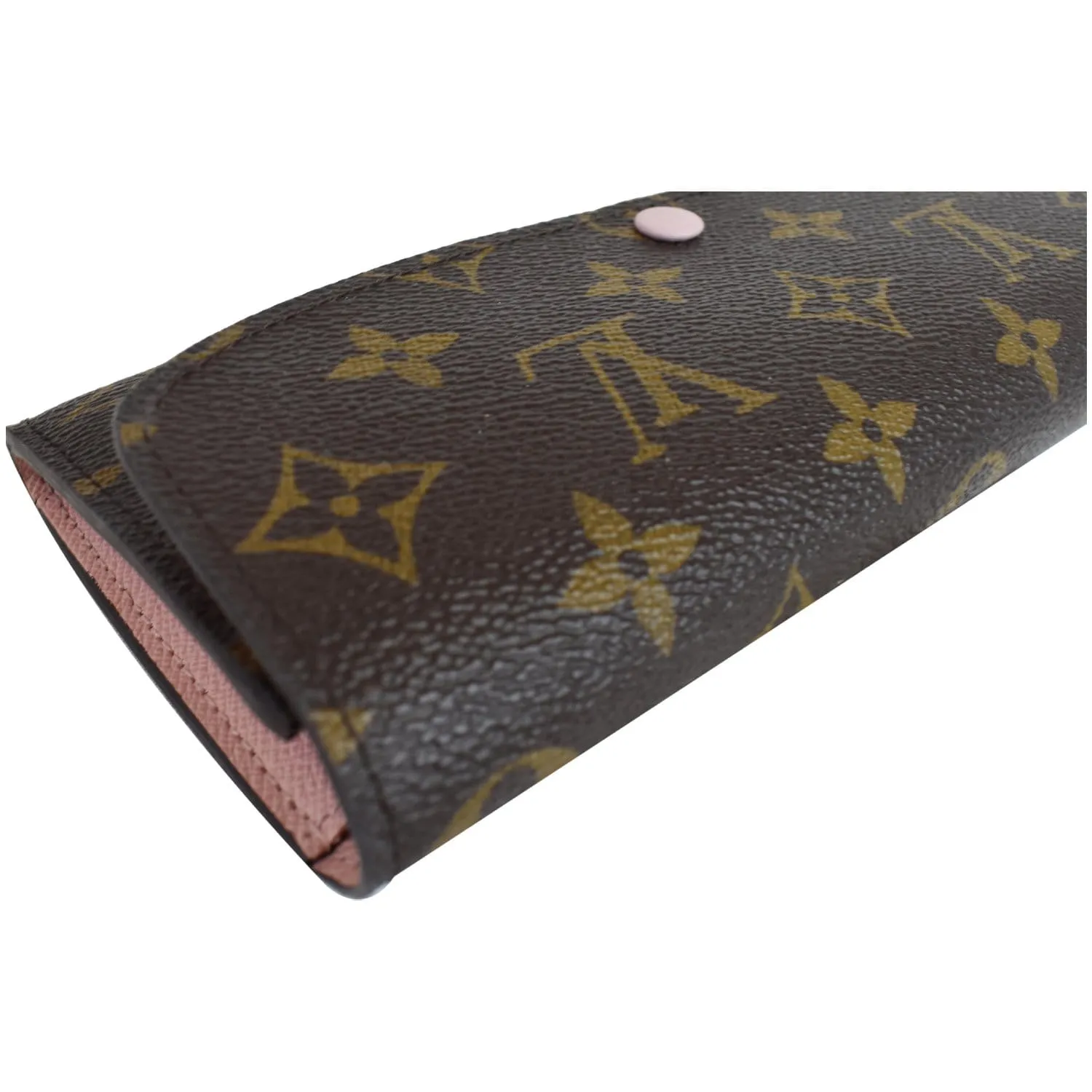 LOUIS VUITTON Emilie Monogram Canvas Wallet Brown