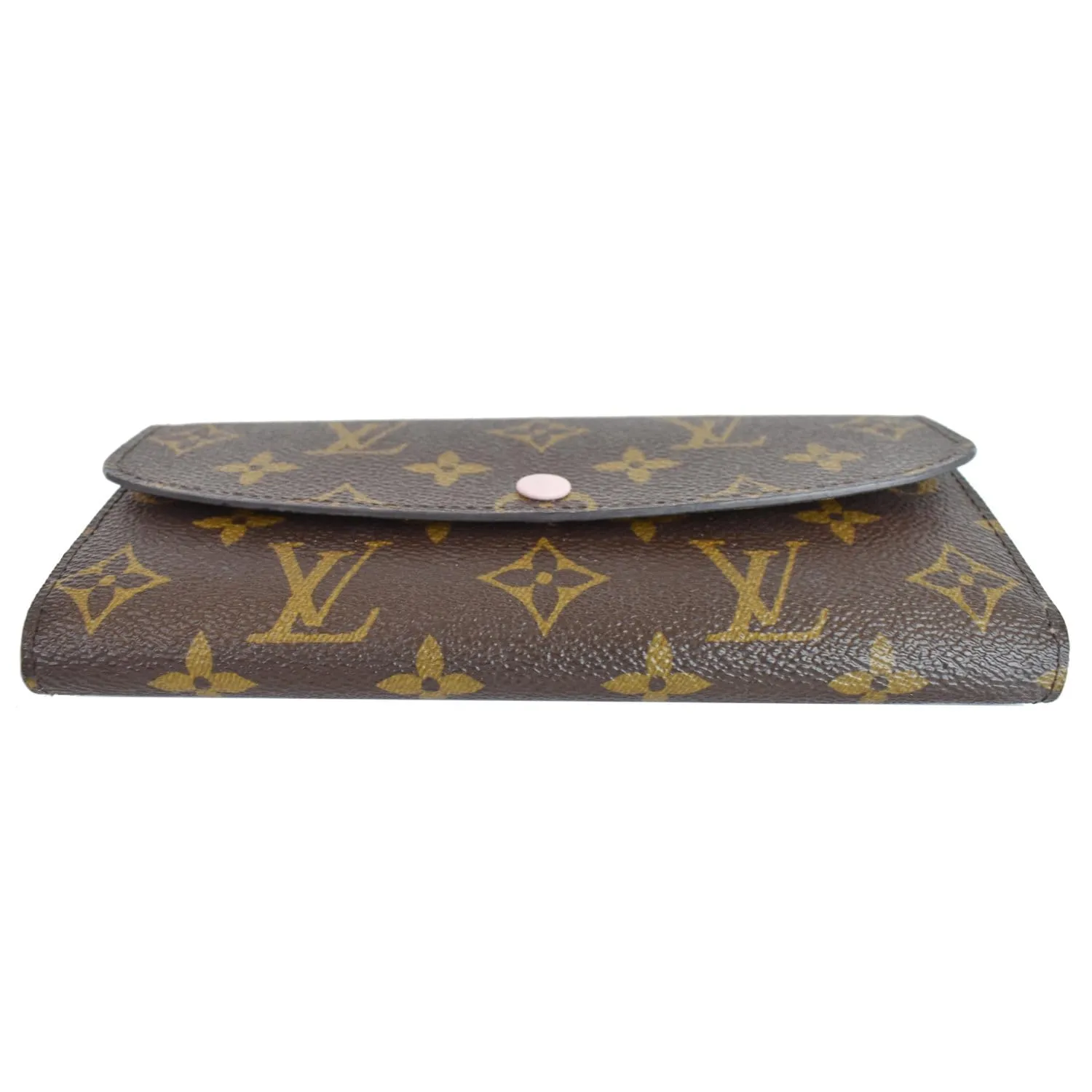 LOUIS VUITTON Emilie Monogram Canvas Wallet Brown
