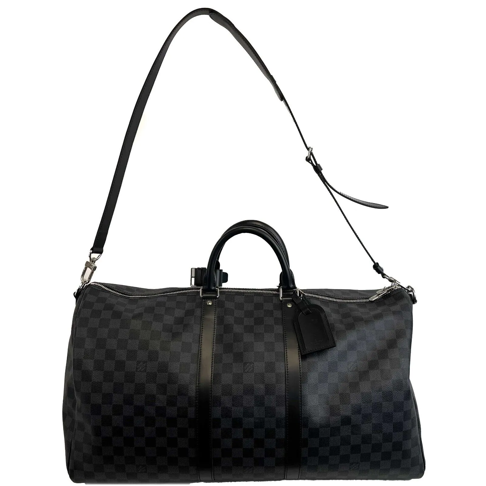 Louis Vuitton - Keep all 55 Bandouliere in Damier Graphite Canvas w/ Strap
