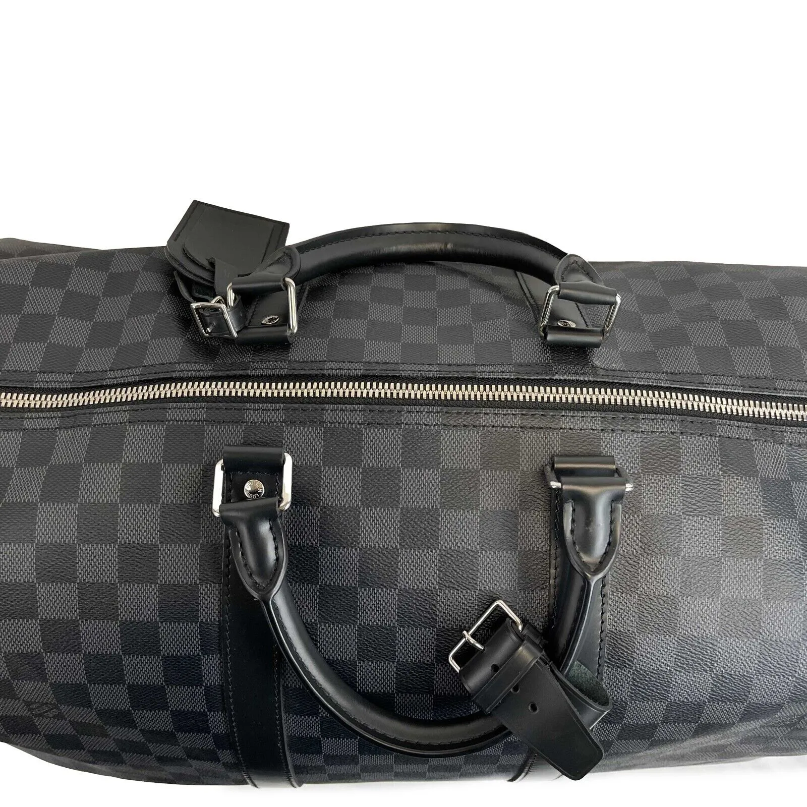 Louis Vuitton - Keep all 55 Bandouliere in Damier Graphite Canvas w/ Strap