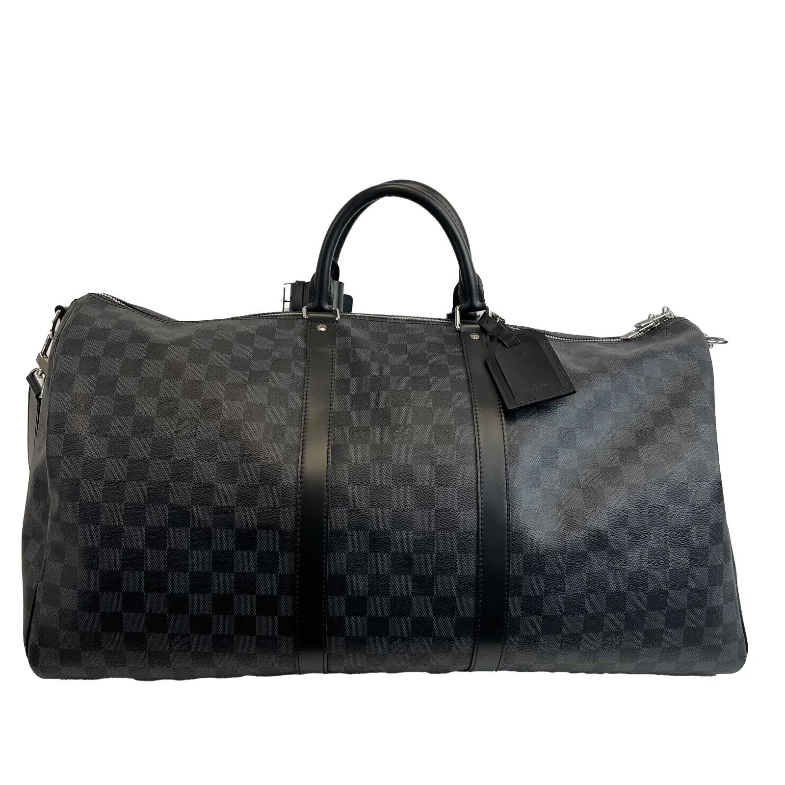 Louis Vuitton - Keep all 55 Bandouliere in Damier Graphite Canvas w/ Strap