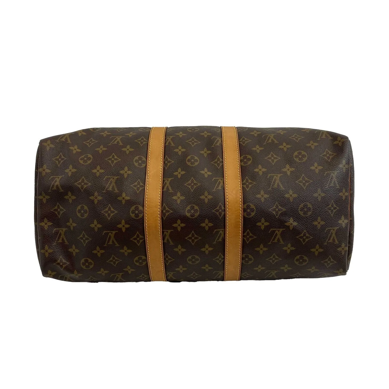 Louis Vuitton - Keepall Bandoulière 45 - Brown / Tan Monogram Top Handle Duffle
