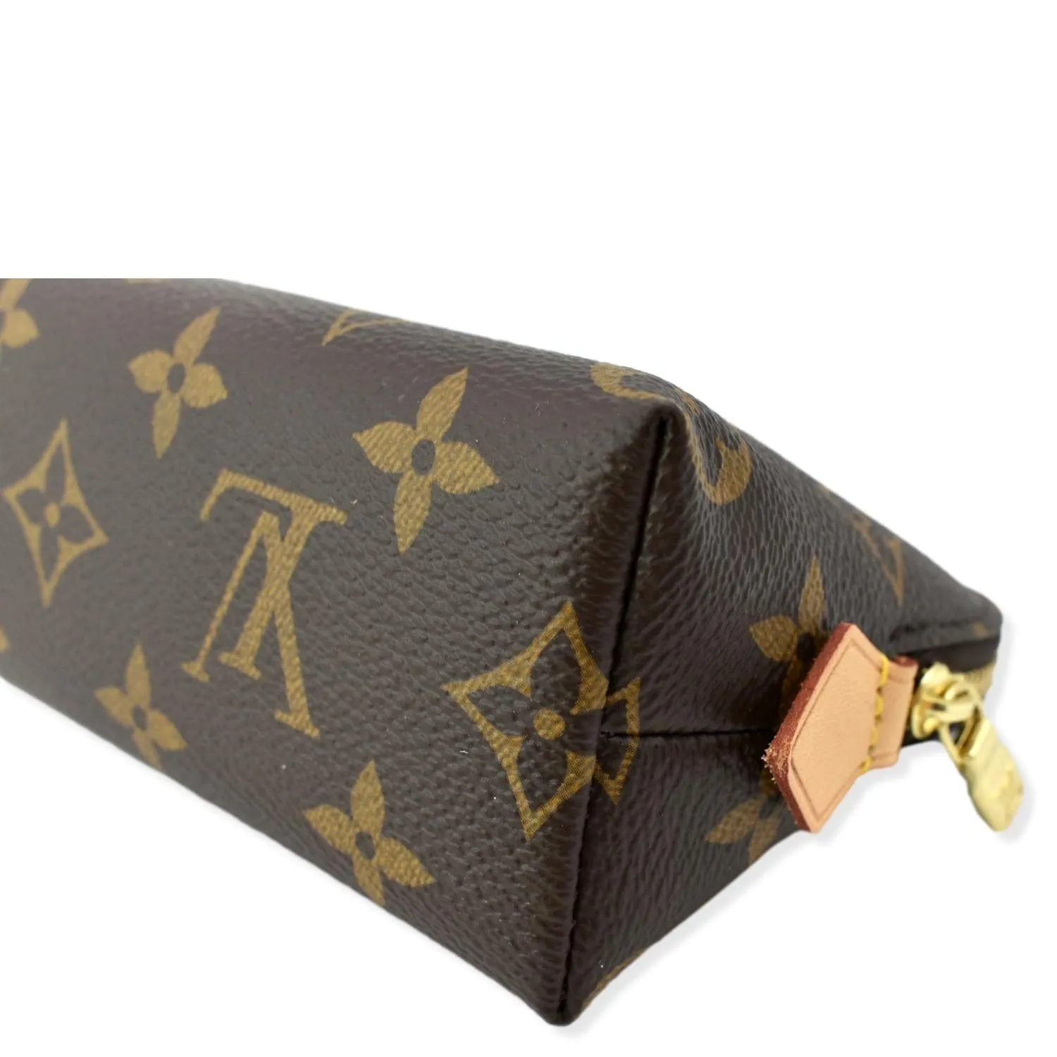 LOUIS VUITTON  Monogram Canvas Cosmetic Pouch Brown