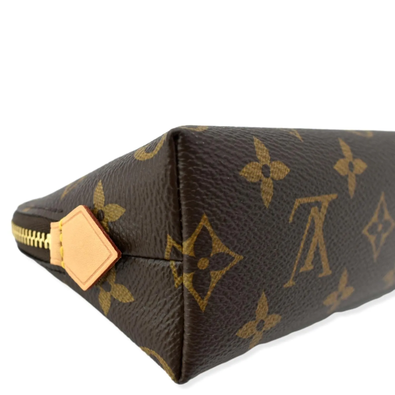 LOUIS VUITTON  Monogram Canvas Cosmetic Pouch Brown