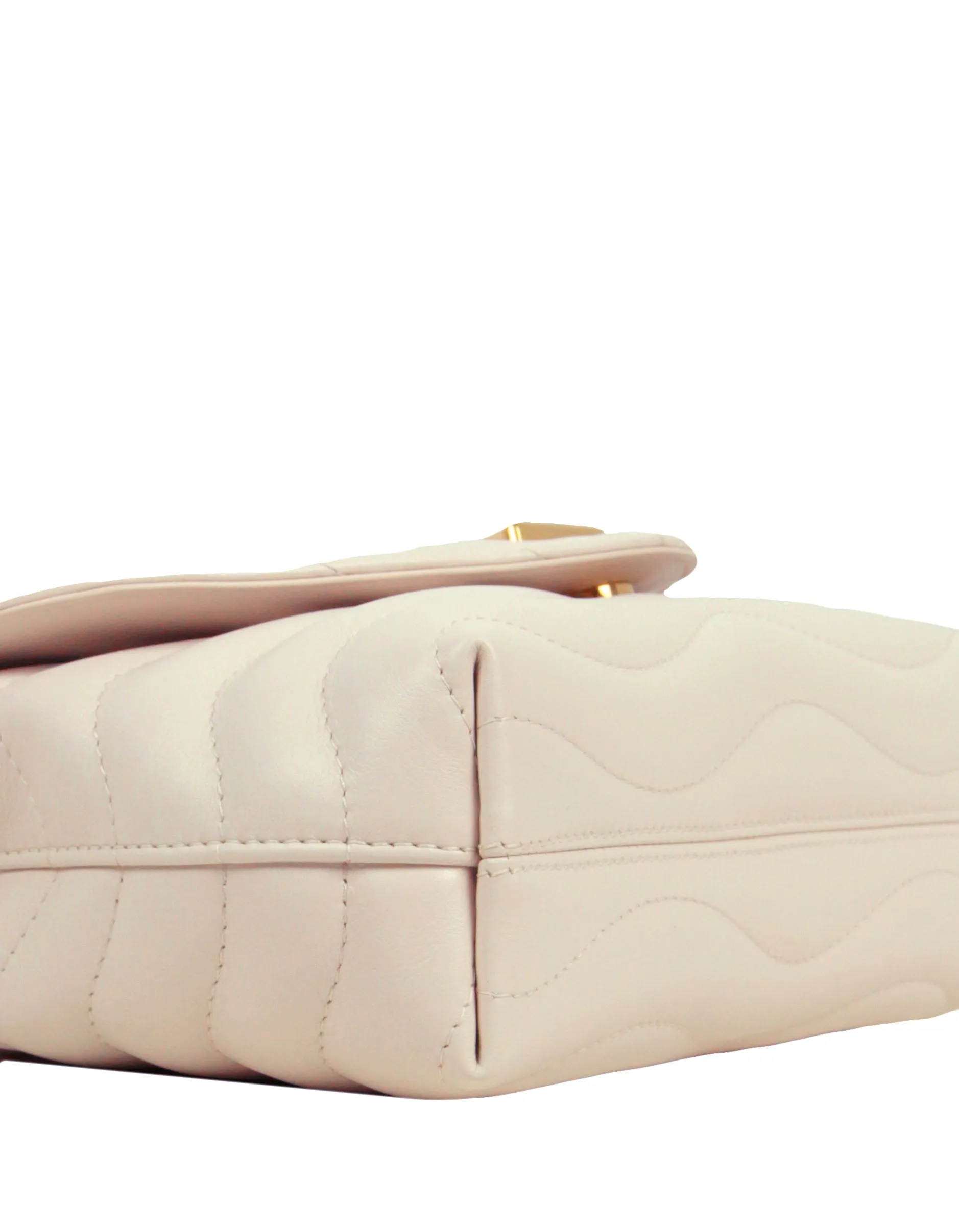 Louis Vuitton NEW Ivory Leather LV New Wave Chain Bag