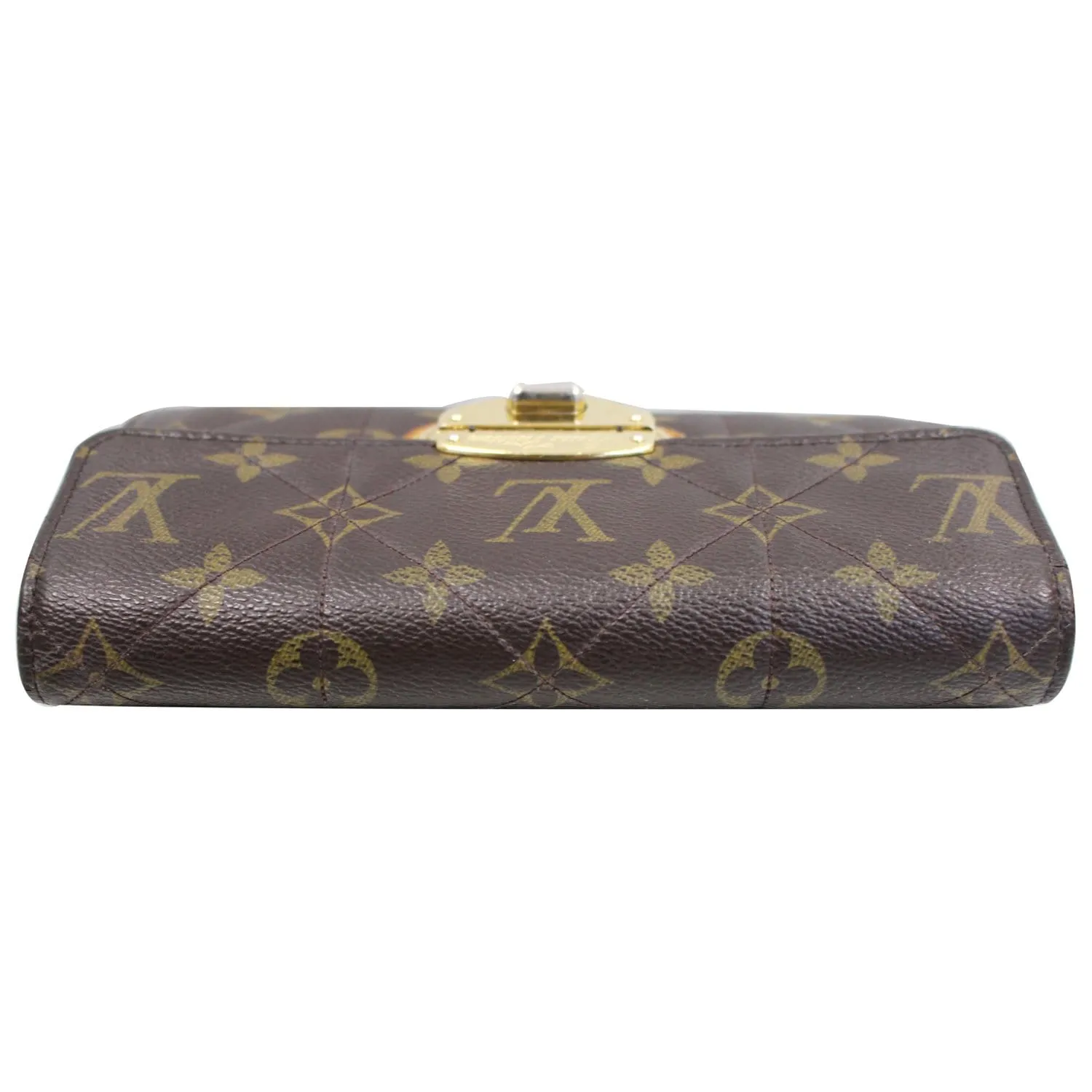 LOUIS VUITTON Sarah Etoile Monogram Canvas Wallet Brown