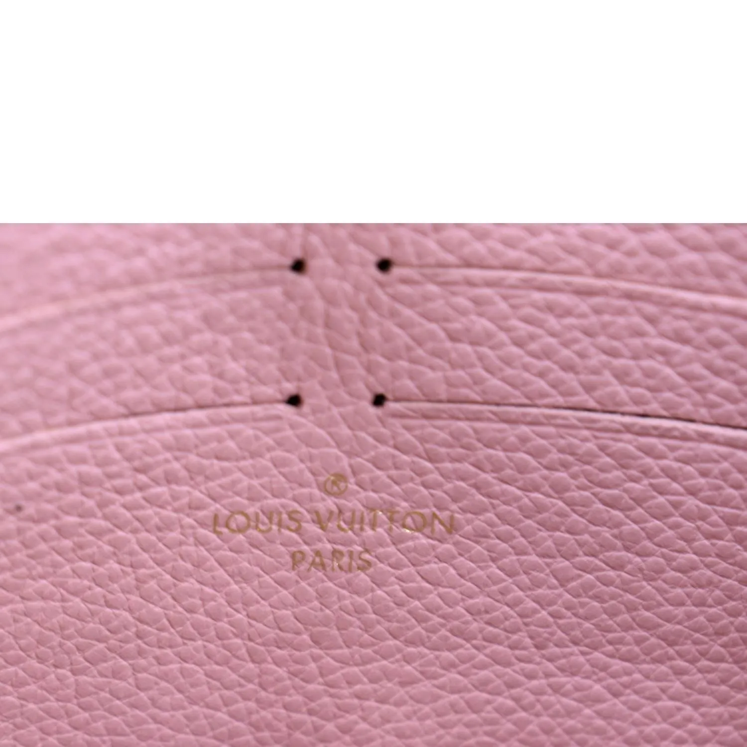 LOUIS VUITTON Vavin Monogram Empreinte Chain Wallet Light Pink