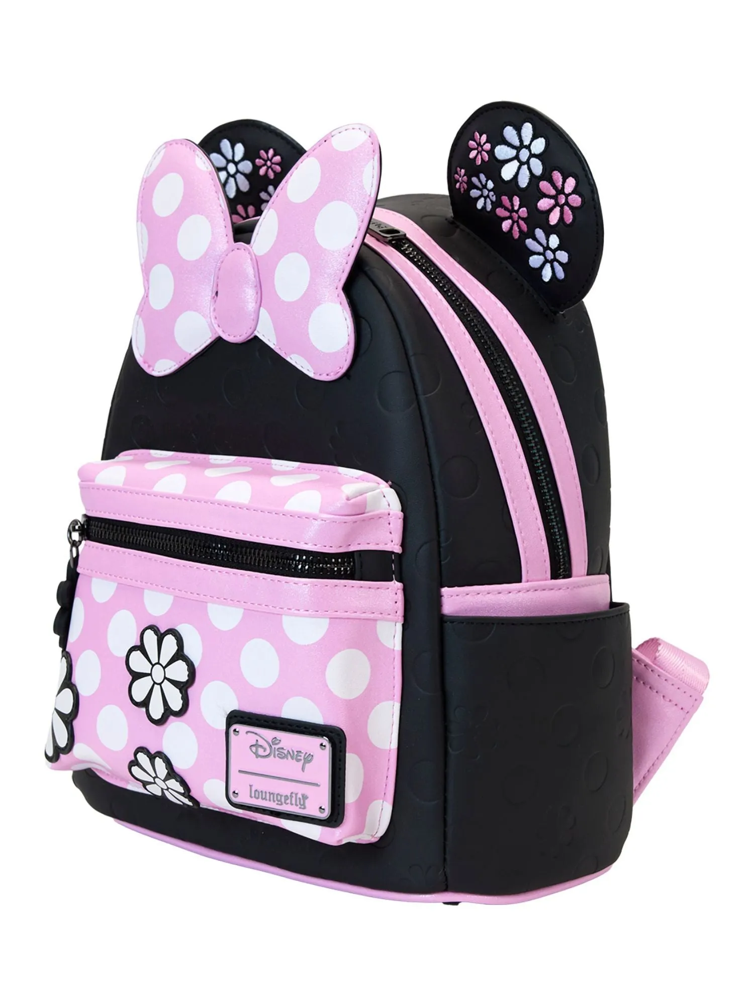 Loungefly x Disney Minnie Mouse Mini Backpack Floral Rock The Dots