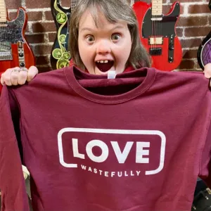 Love Wastefully Rounded crew sweatshirt