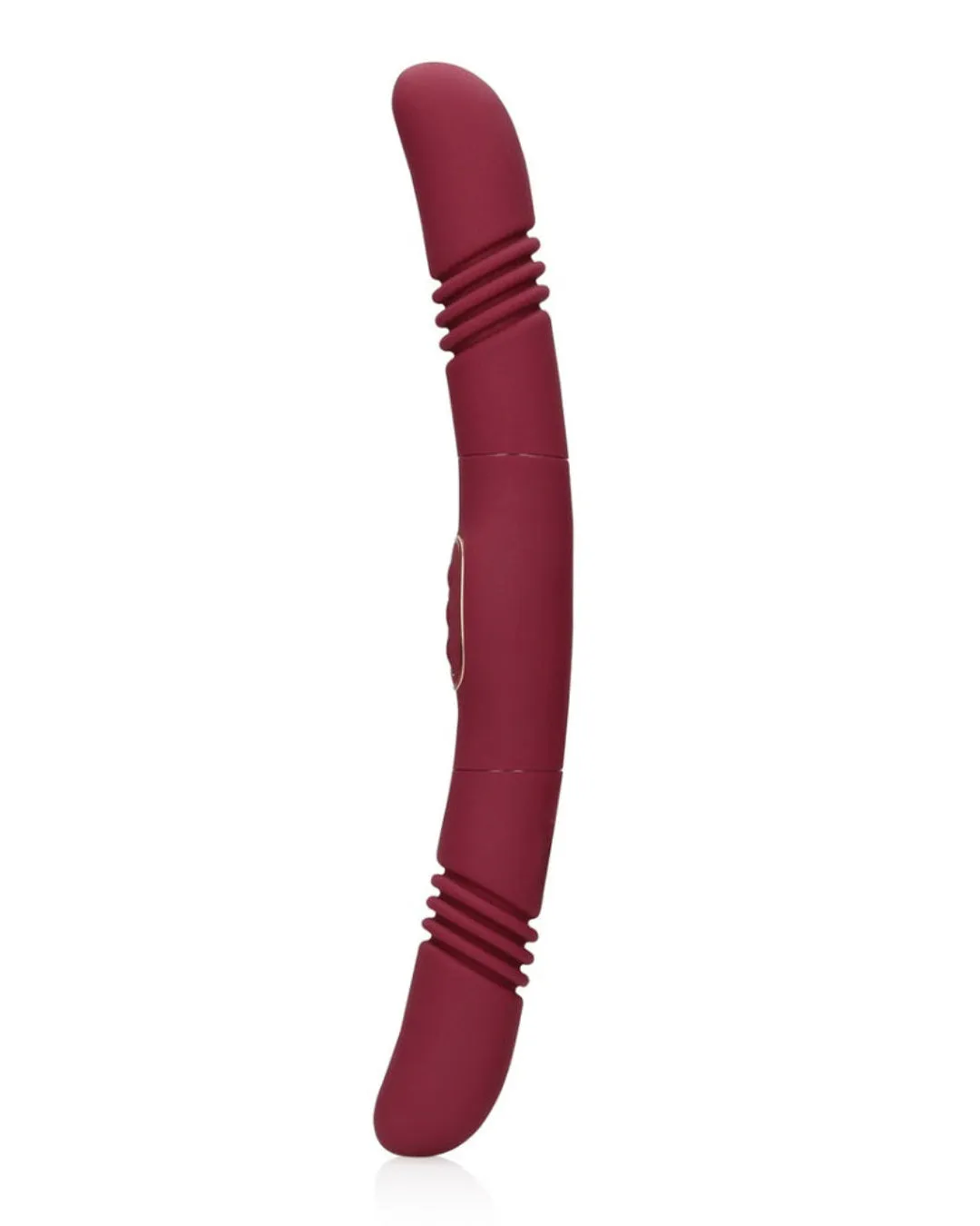 Loveline Double-Sided Thrusting Vibrator - 10 Vibration Modes, 13 Inch Length, USB Rechargeable