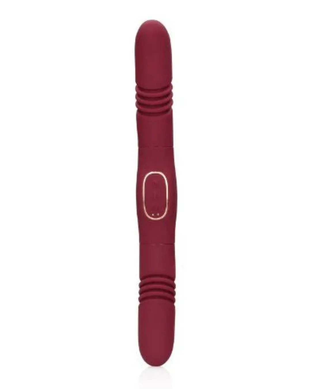 Loveline Double-Sided Thrusting Vibrator - 10 Vibration Modes, 13 Inch Length, USB Rechargeable