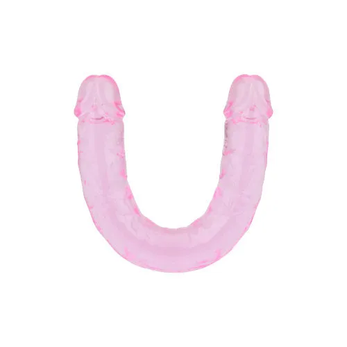 LOVING JOY Realistic 12 Inch Double Dildo in Pink TPE - Dual-Ended Pleasure