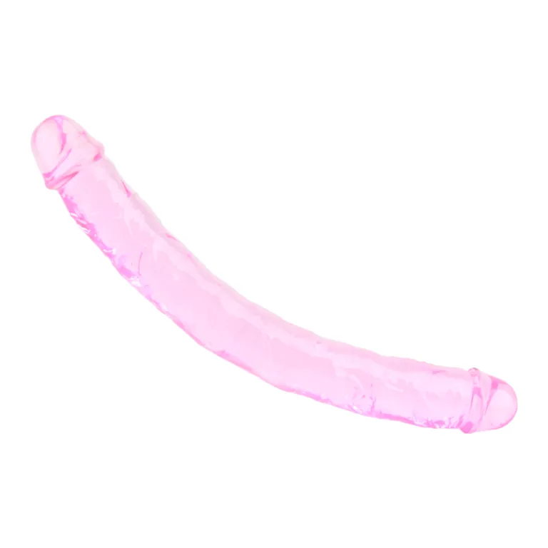 LOVING JOY Realistic 12 Inch Double Dildo in Pink TPE - Dual-Ended Pleasure