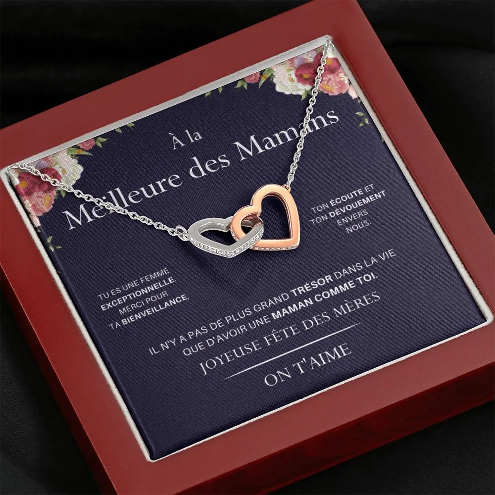 LOVYOUMOM • Collier de la fête des mères Double Cœur