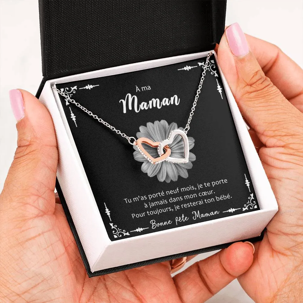 LOVYOUMOM • Collier de la fête des mères Double Cœur