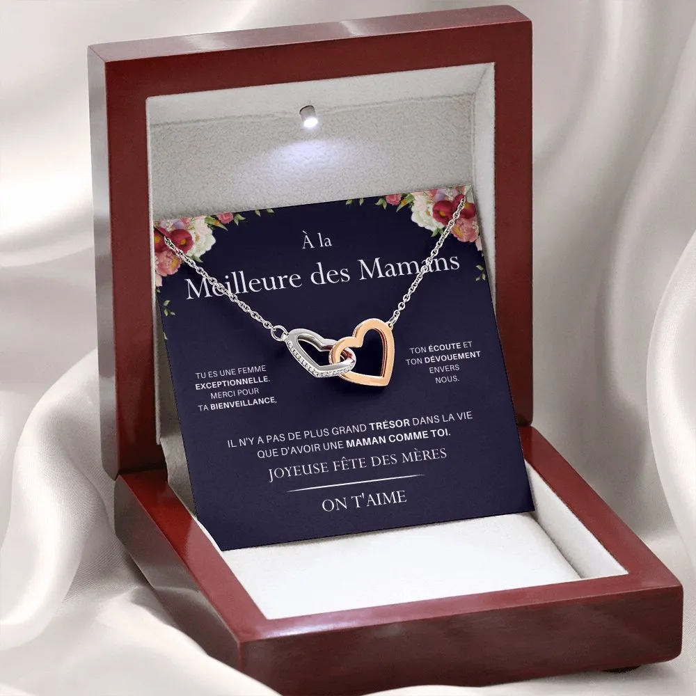 LOVYOUMOM • Collier de la fête des mères Double Cœur
