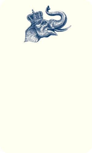 Lucky Elephant Thinking Card