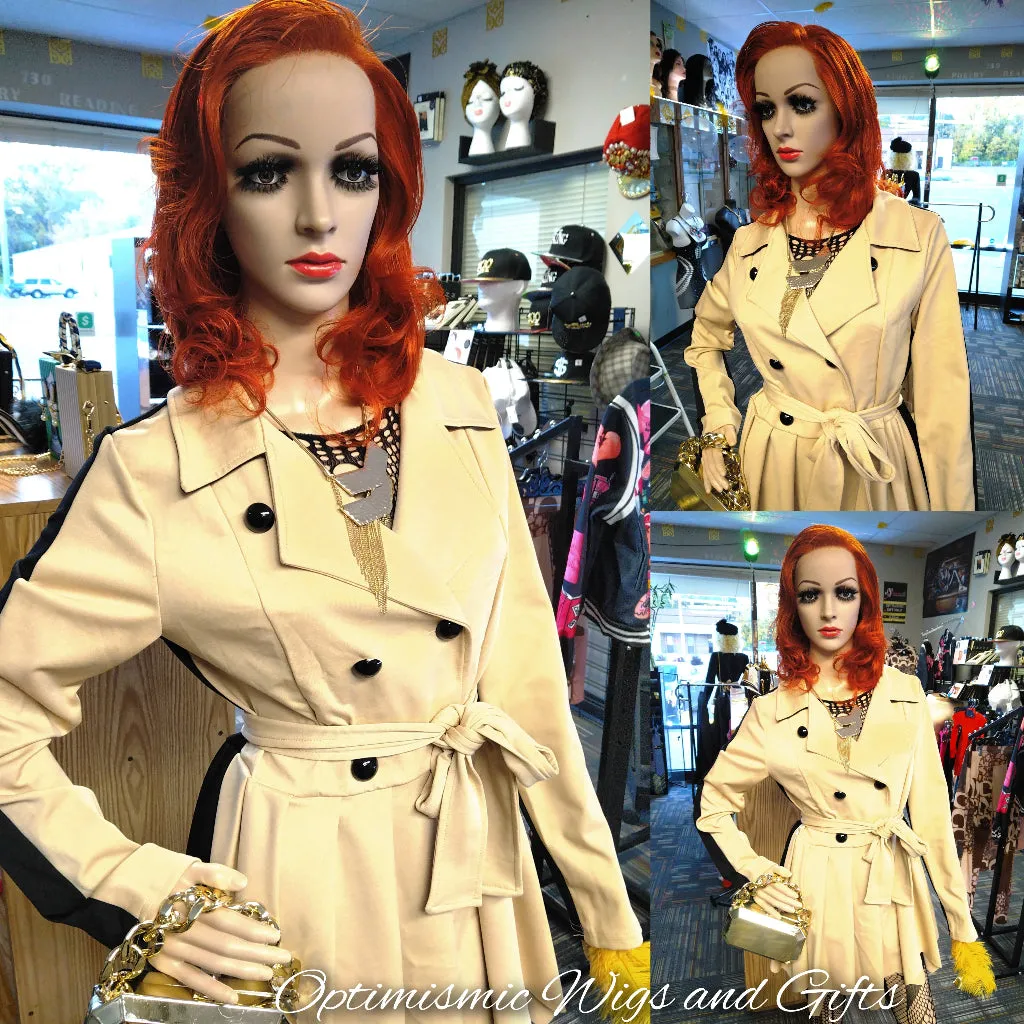 Majesty 350 Ginger 13x6 HD Lace $195 20 inch 100% Human Hair Lace Front Wigs Optimismic Wigs and Gifts