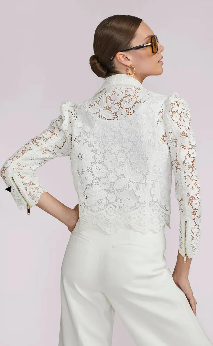MALIBU LACE JACKET - White