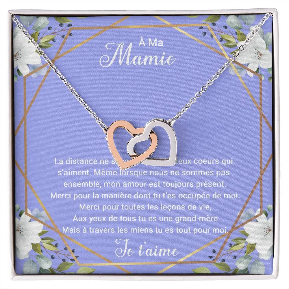 MAMIELOVA • Collier A Ma Mamie Double Cœur