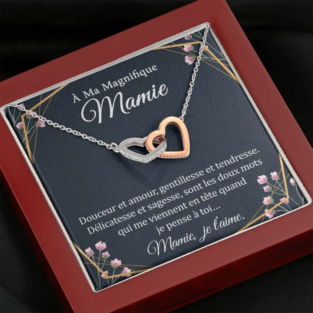 MAMIELOVA • Collier A Ma Mamie Double Cœur