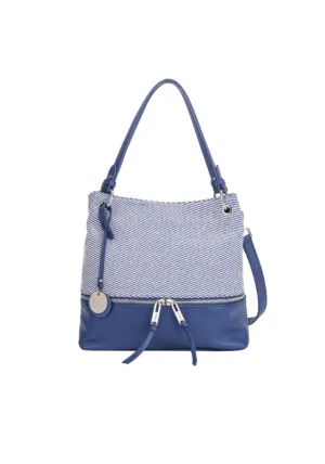 Marina Weave Body Sholder Bag - Blue