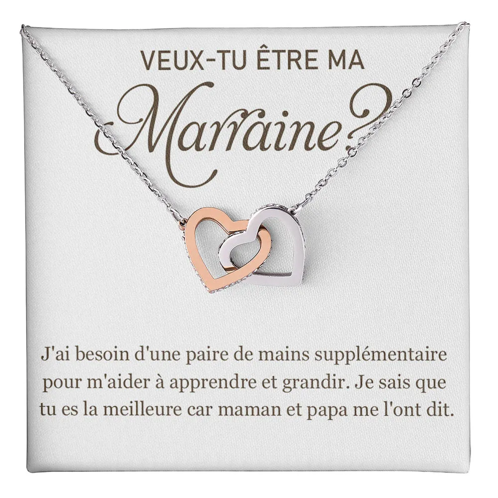 MARRAINE • Collier Marraine Double Cœur