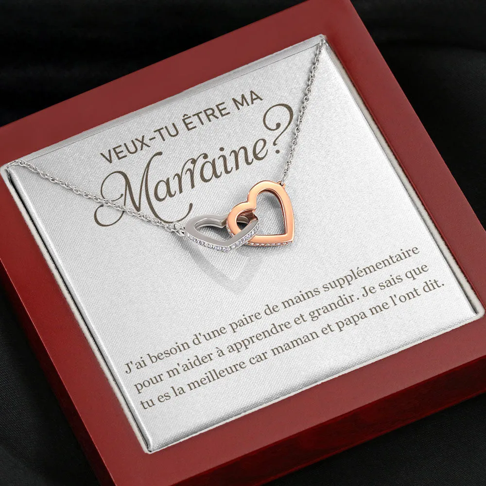MARRAINE • Collier Marraine Double Cœur