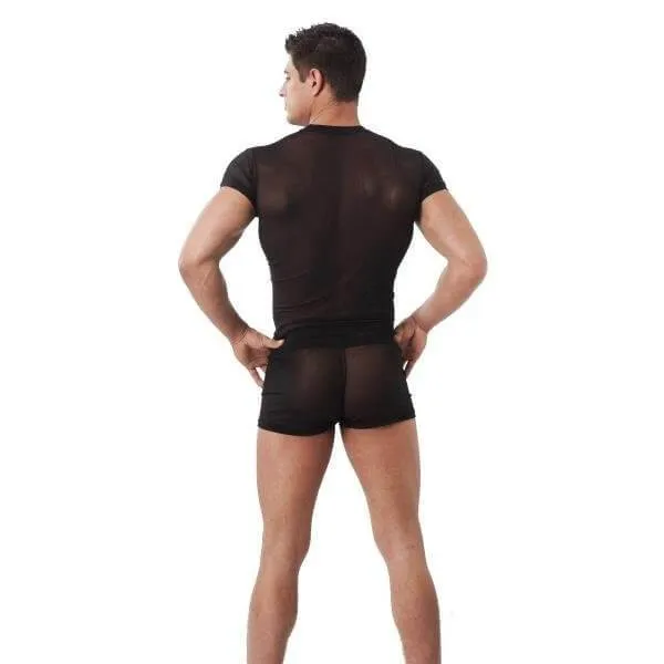Mesh see through shorts