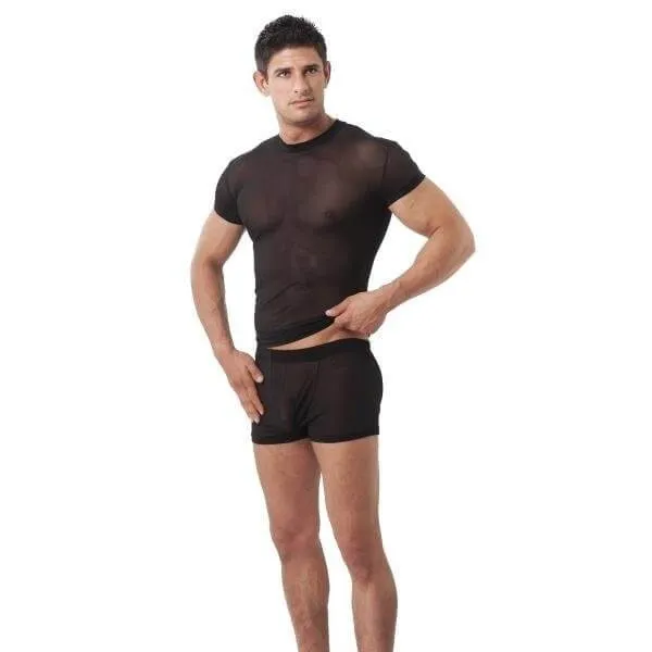 Mesh see through shorts