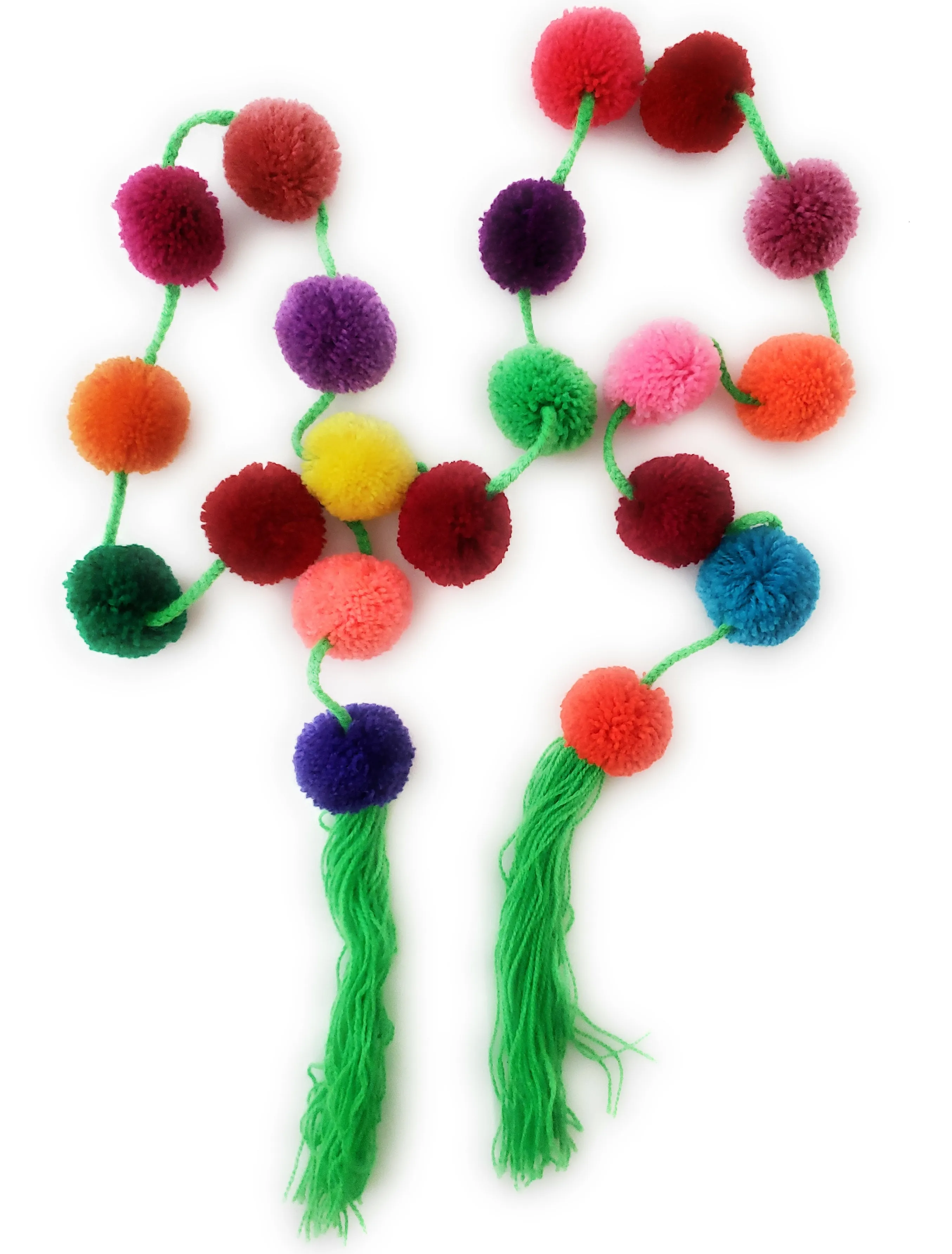 Mexican Pom Pom Garland Colorful