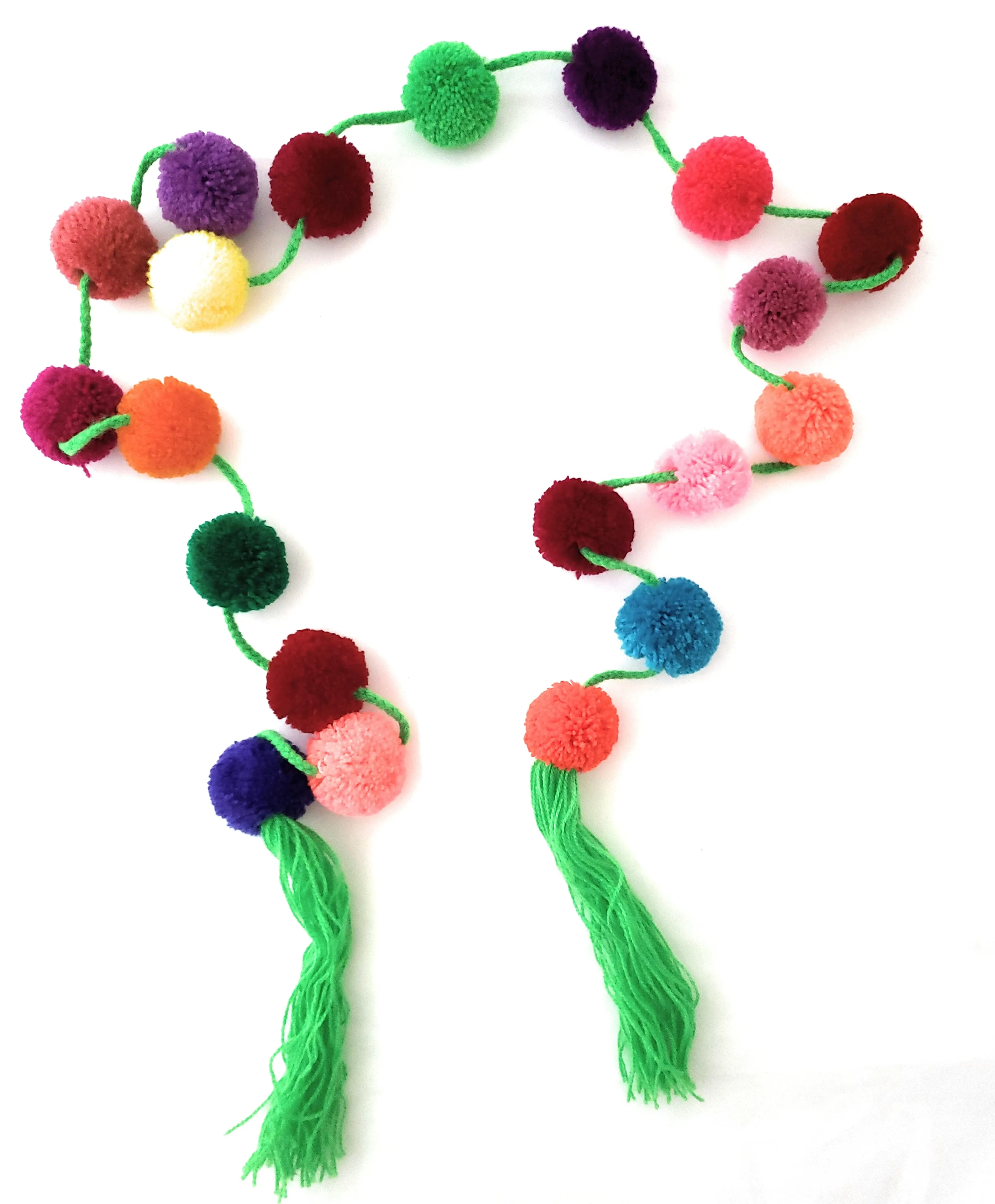 Mexican Pom Pom Garland Colorful