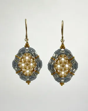 Miguel Ases Rounded Oval Drop Earrings
