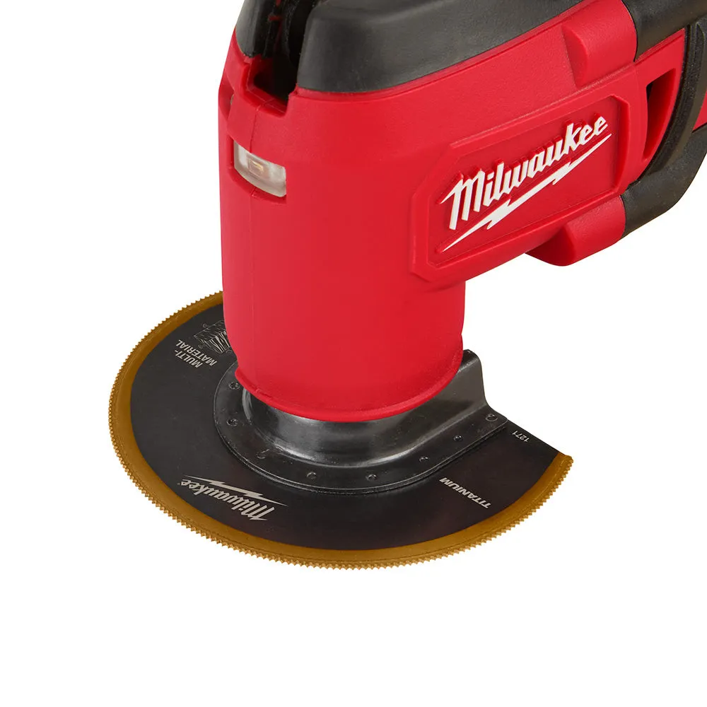Milwaukee 49-25-1271 Open-Lok 3-1/2" Titanium Enhanced Bi-Metal Multi-Material Segmented Multi-Tool Blades