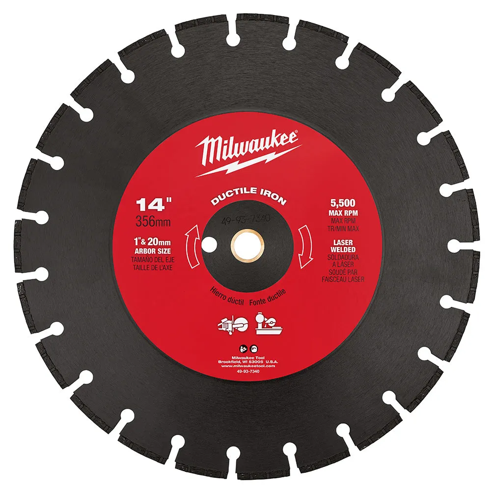 Milwaukee 49-93-7340 14" Ductile Iron Segmented Blades