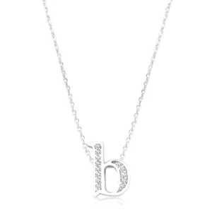 Mini Initial Pave Necklace