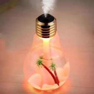 Mini USB Bulb Humidifier and Air Purifier with LED Lights