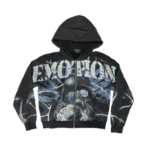 Mixed Emotion Acid Wash Radioactive Hoodie