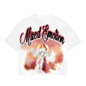 Mixed Emotion Red Rhinestone Cropped Tee