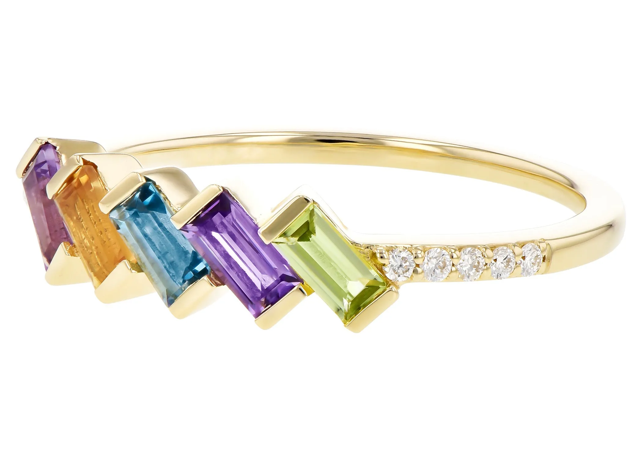 Mixed Gemstone Ring